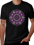 Mandala Print Black T-Shirt product image 1