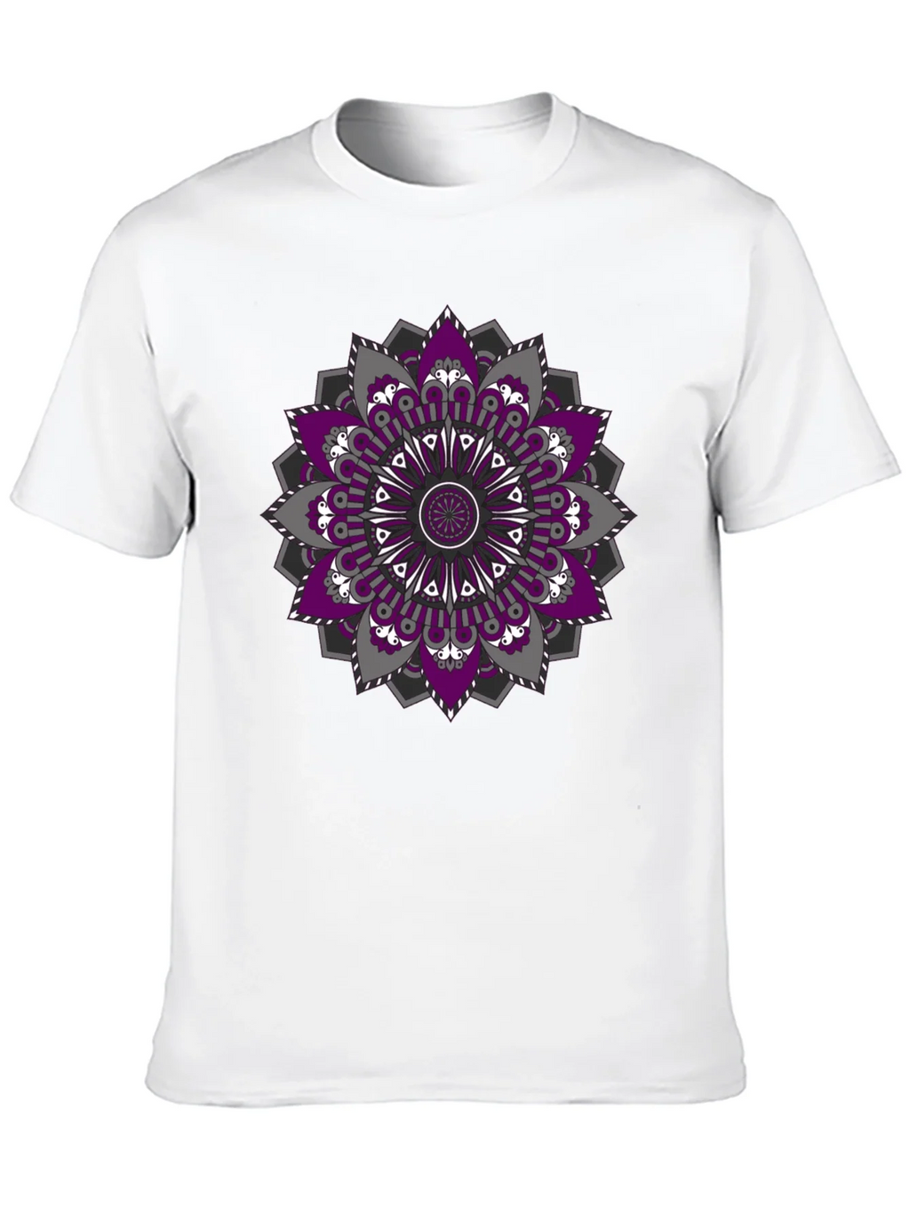 Mandala Print Black T-Shirt product image 9