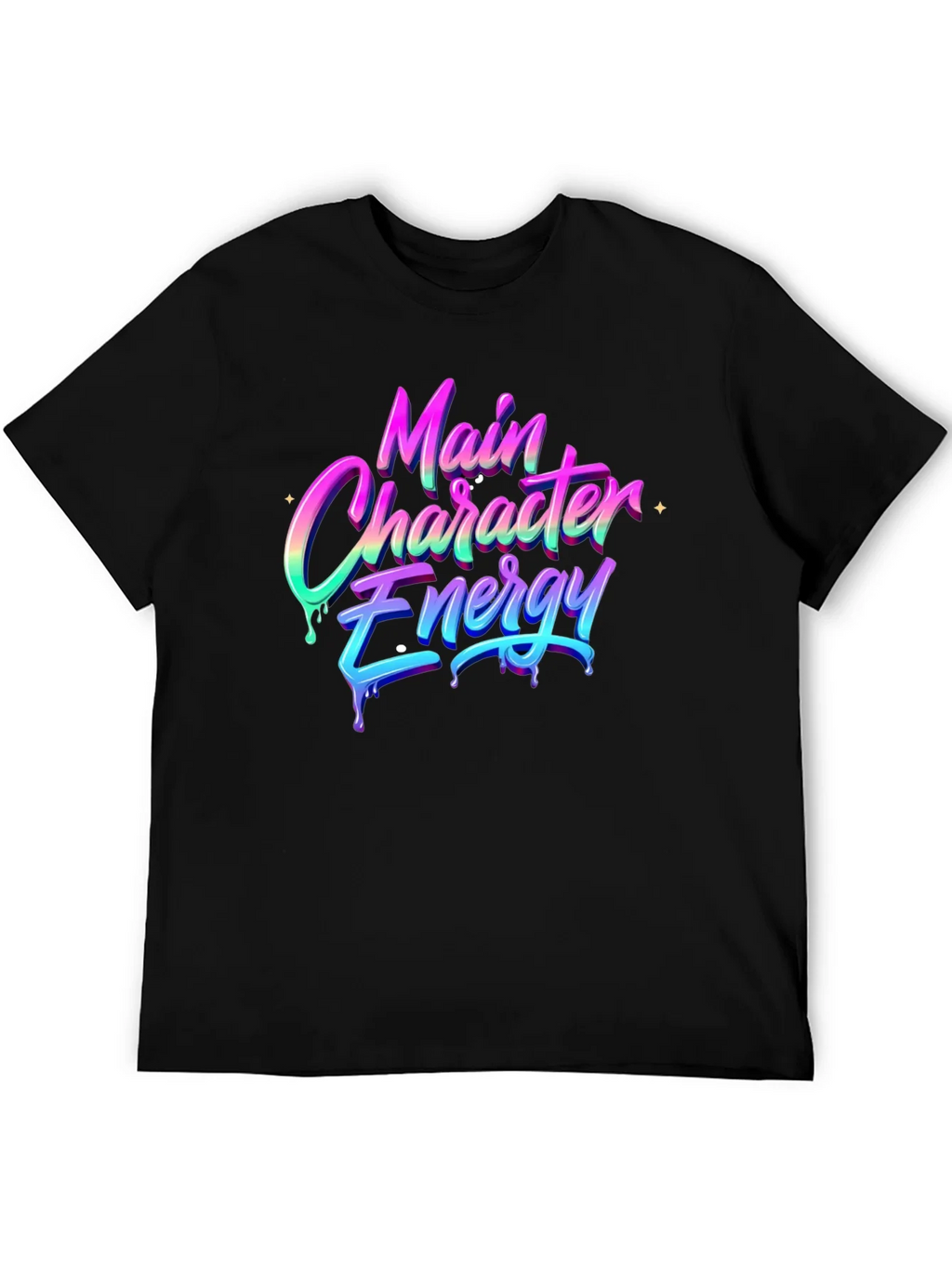 Main Character Energy Black T-Shirt product image 5