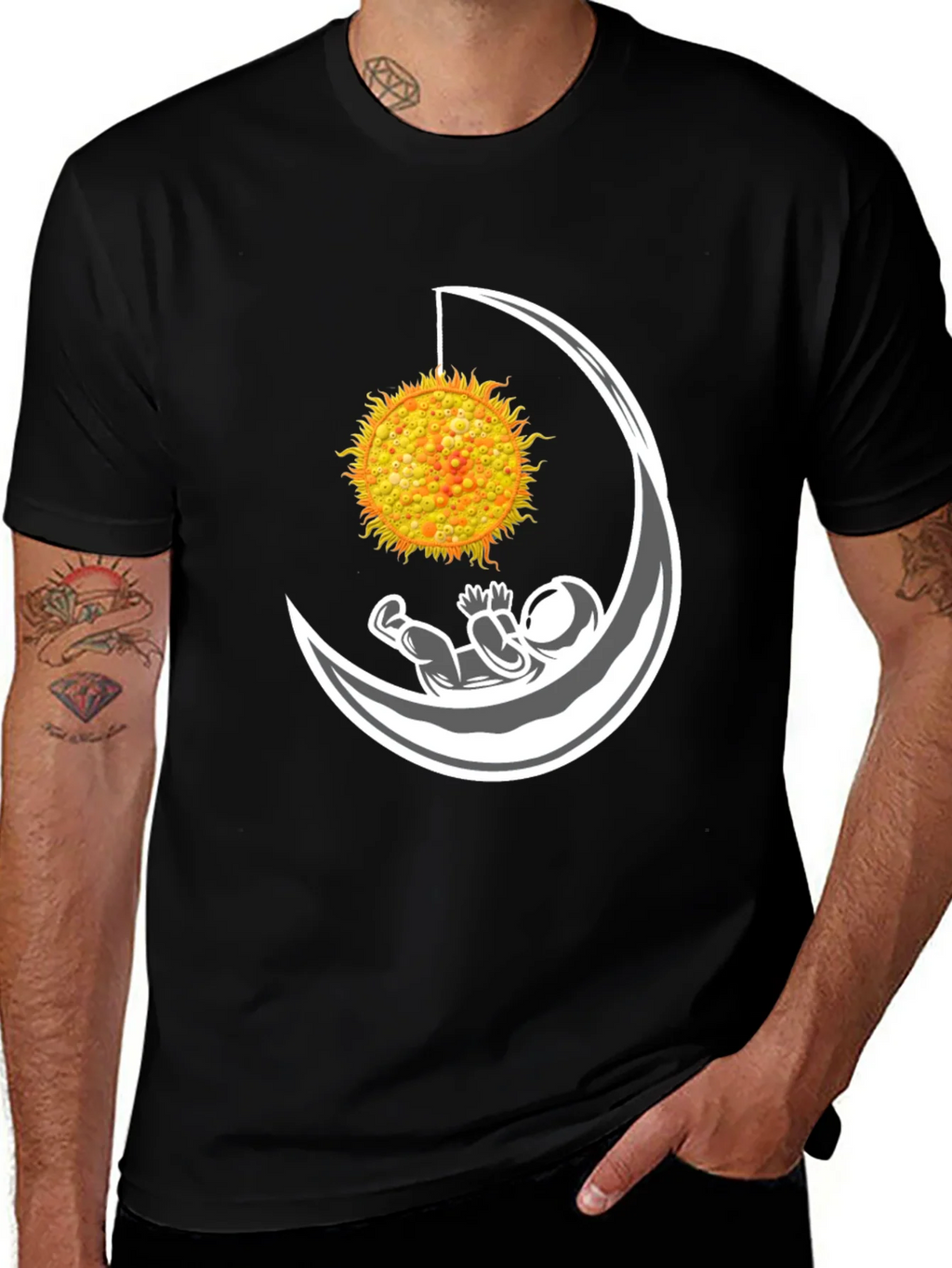 Astronaut in Moon with Sun T-Shirt product image 1