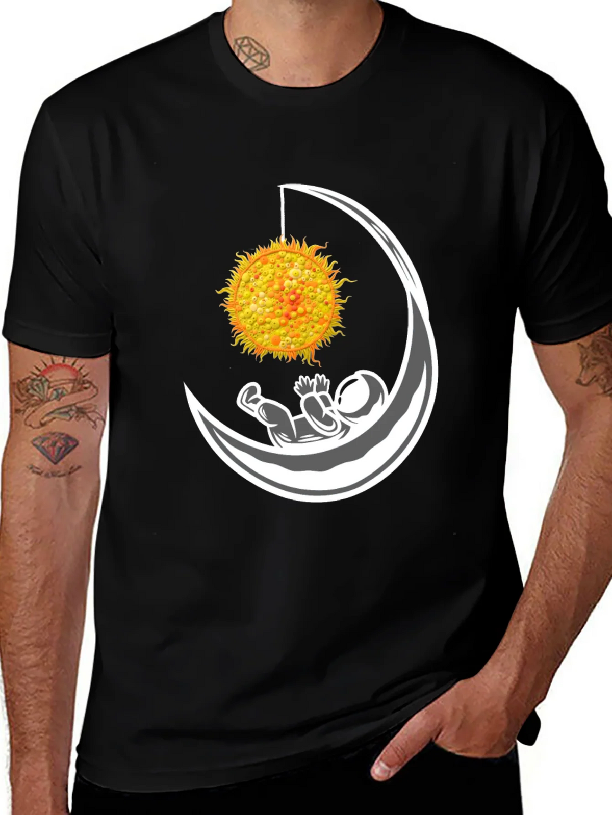 Astronaut in Moon with Sun T-Shirt product image 1