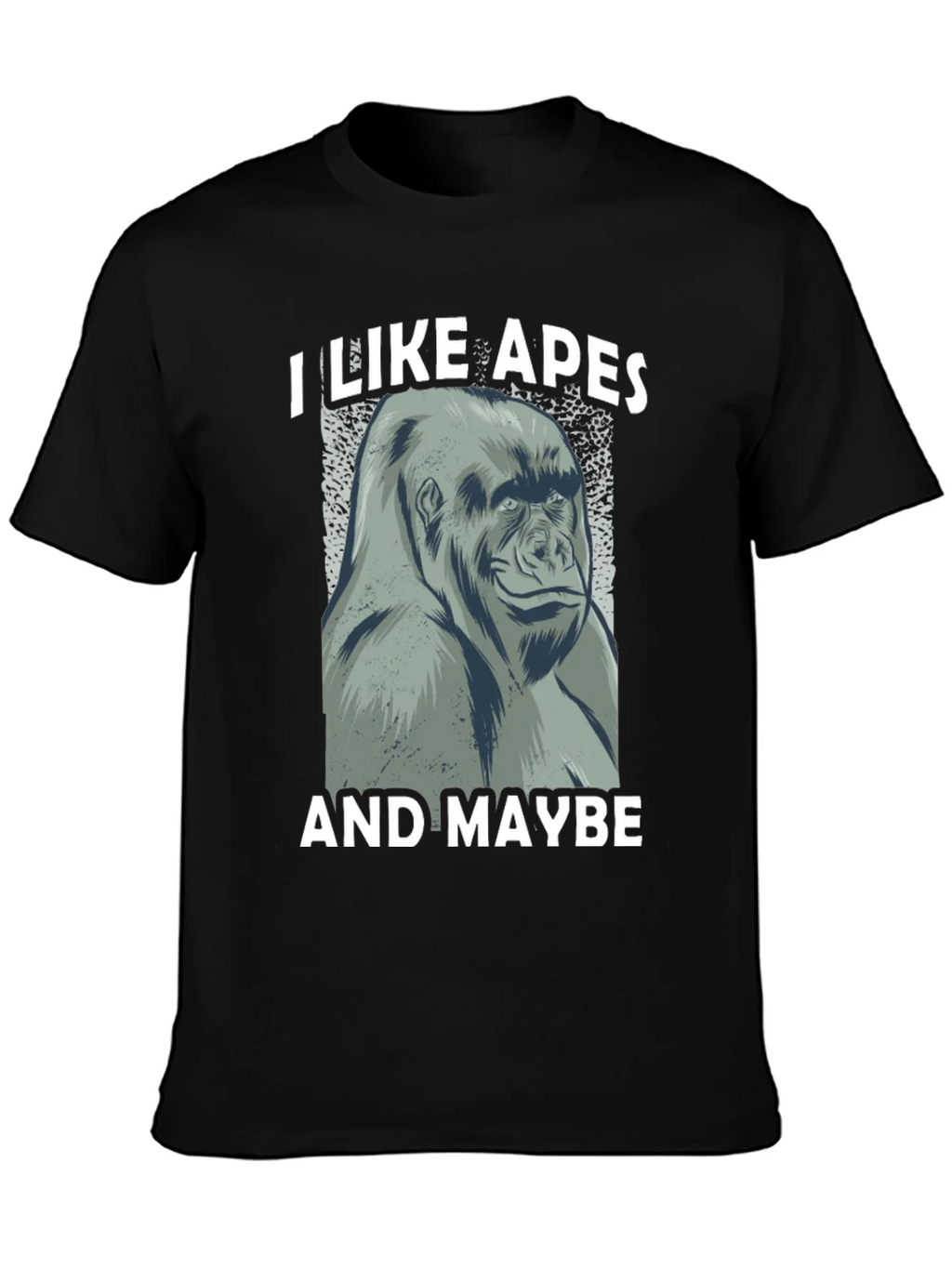 I Like Apes Funny Gorilla Graphic T-Shirt product image 3