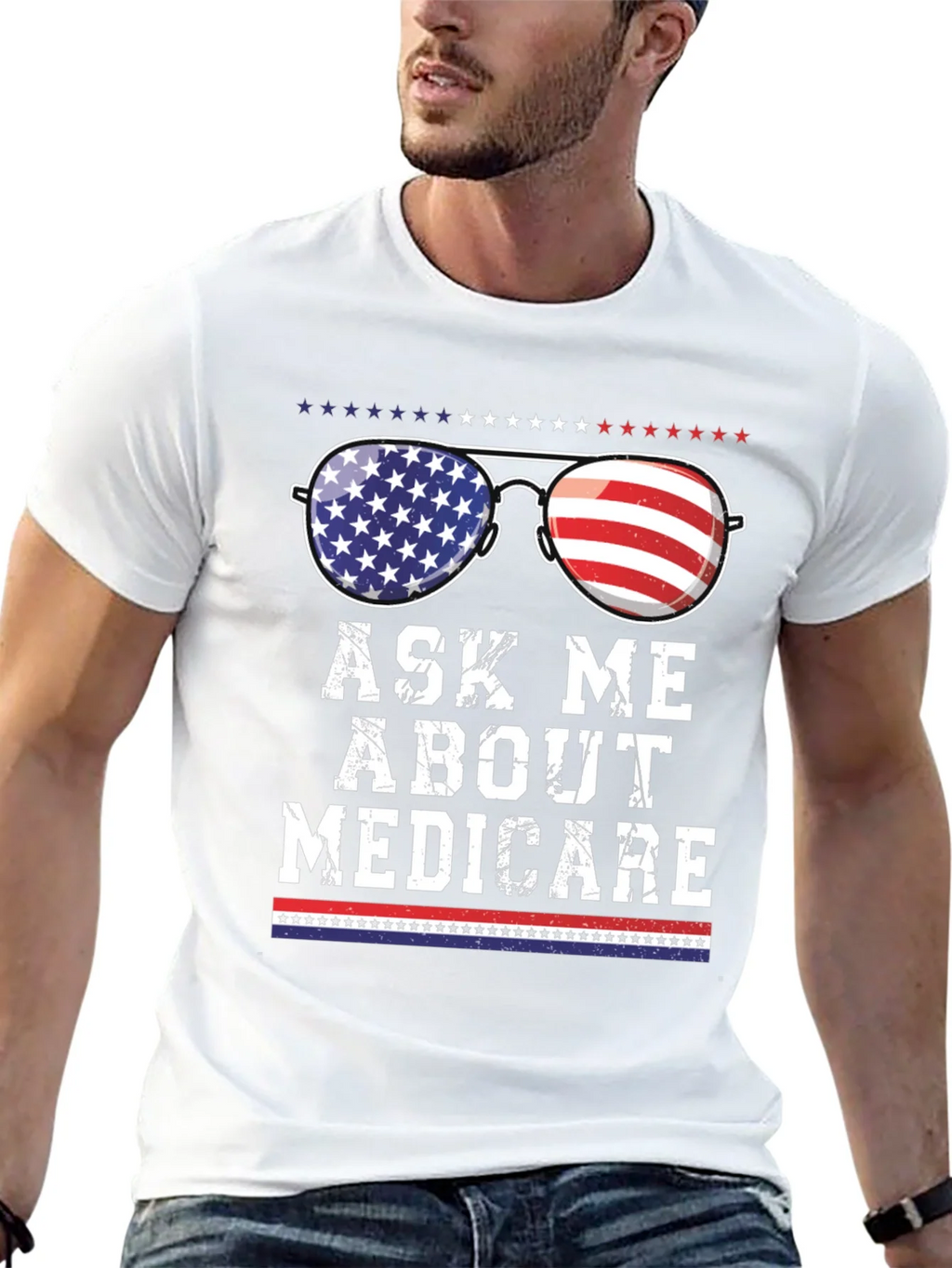 Ask Me About Medicare Patriotic T-Shirt product image 12