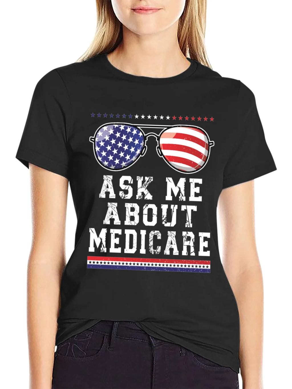 Ask Me About Medicare Patriotic T-Shirt product image 2