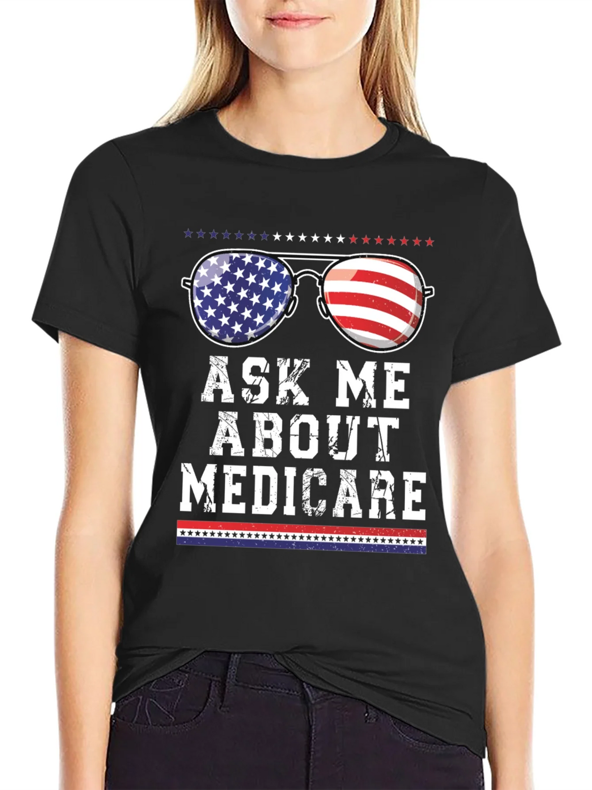 Ask Me About Medicare Patriotic T-Shirt product image 2