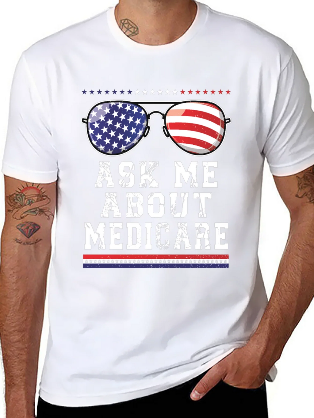 Ask Me About Medicare Patriotic T-Shirt product image 7