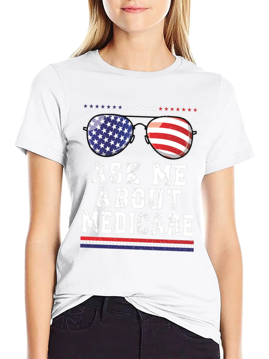 Ask Me About Medicare Patriotic T-Shirt product image 8