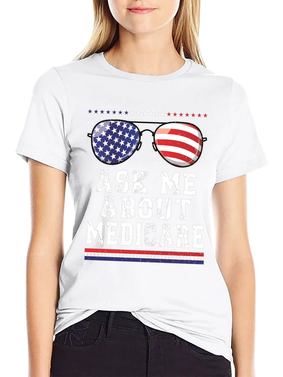 Ask Me About Medicare Patriotic T-Shirt product image 8