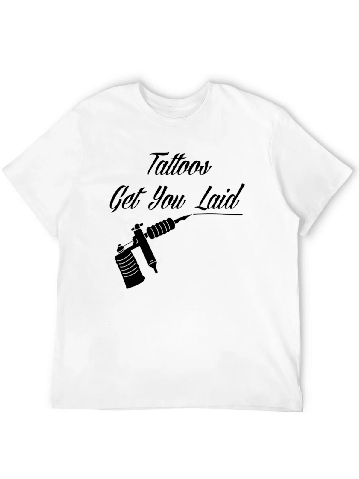 Tattoos Get You Laid Black Graphic Tee product image 11