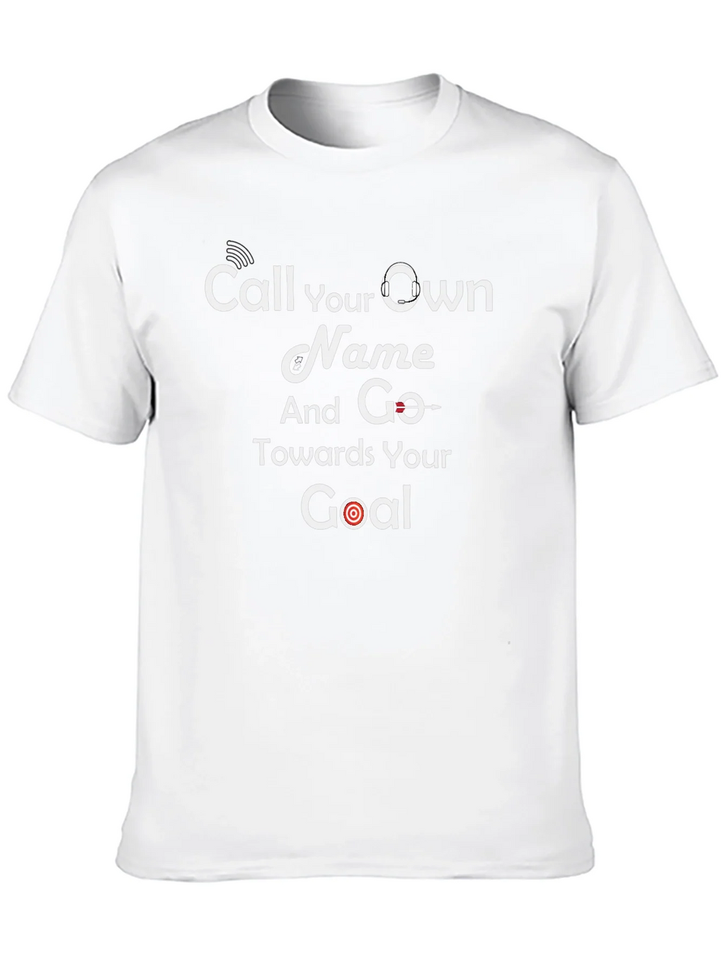 Motivational Black T-Shirt - Call Your Own Name Goal product image 9