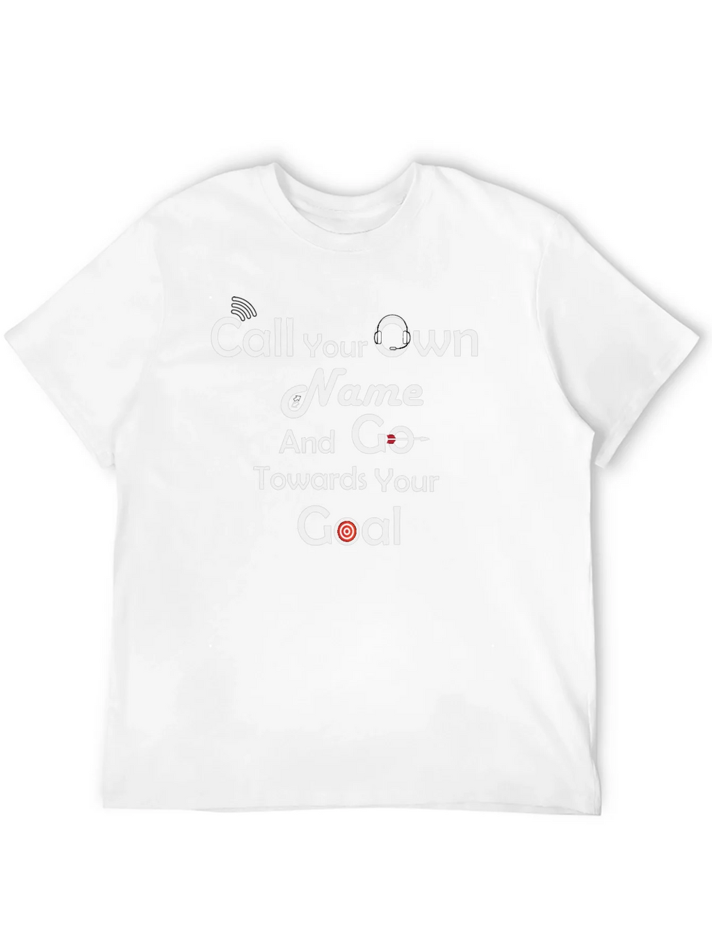 Motivational Black T-Shirt - Call Your Own Name Goal product image 11