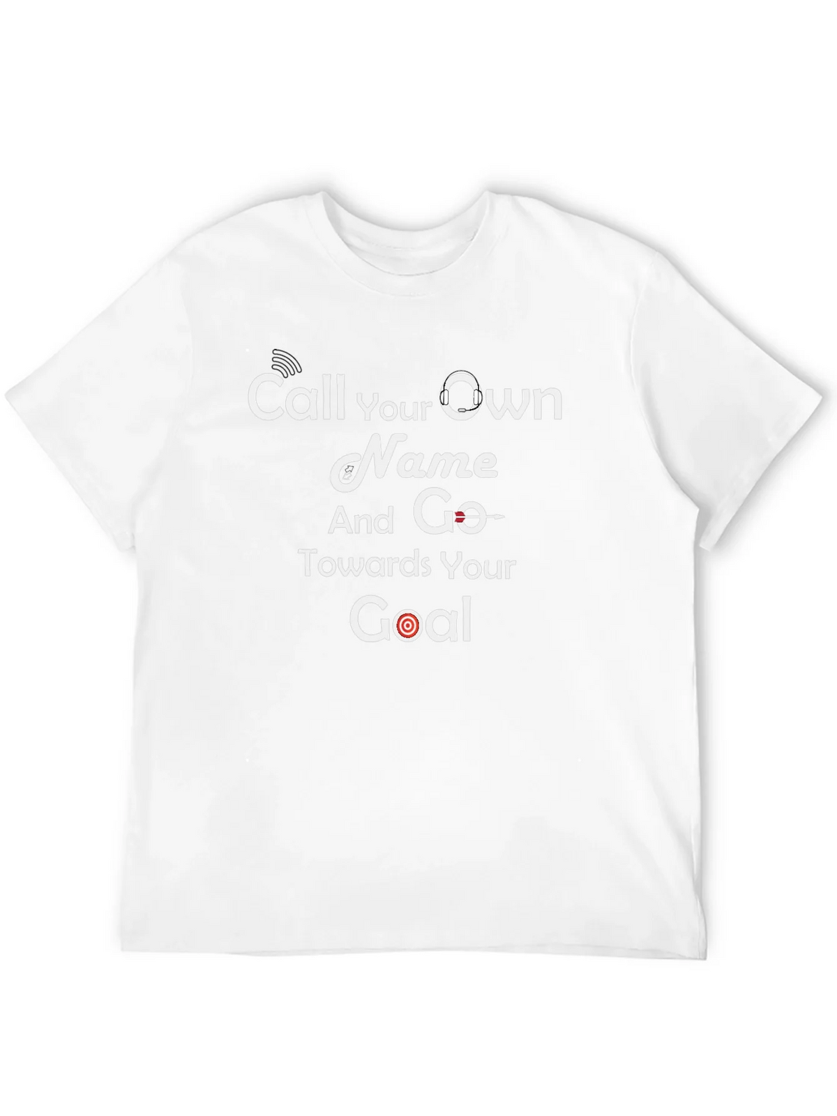 Motivational Black T-Shirt - Call Your Own Name Goal product image 11