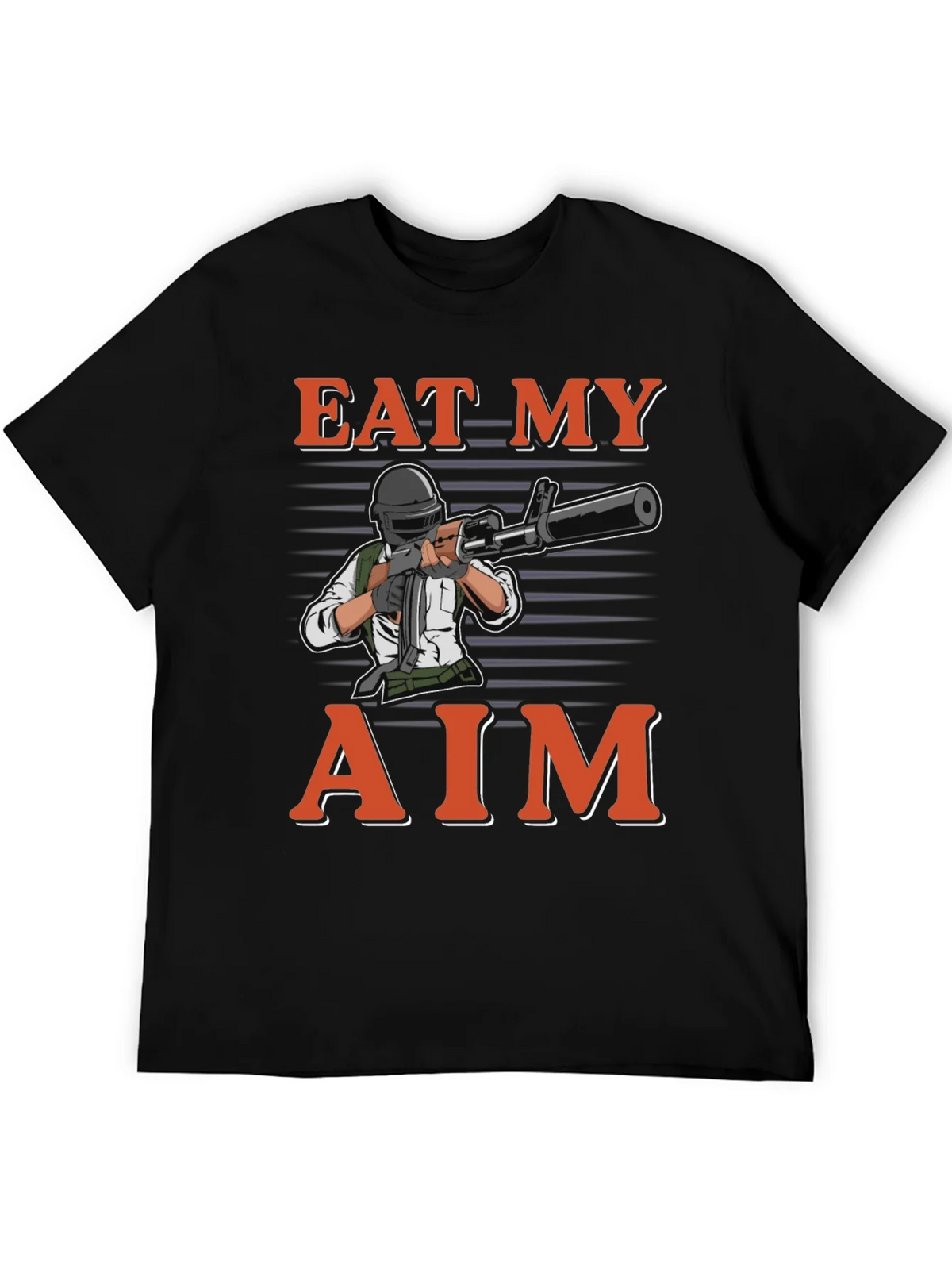 Eat My Aim Gaming T-Shirt - Black Cotton Tee product image 5
