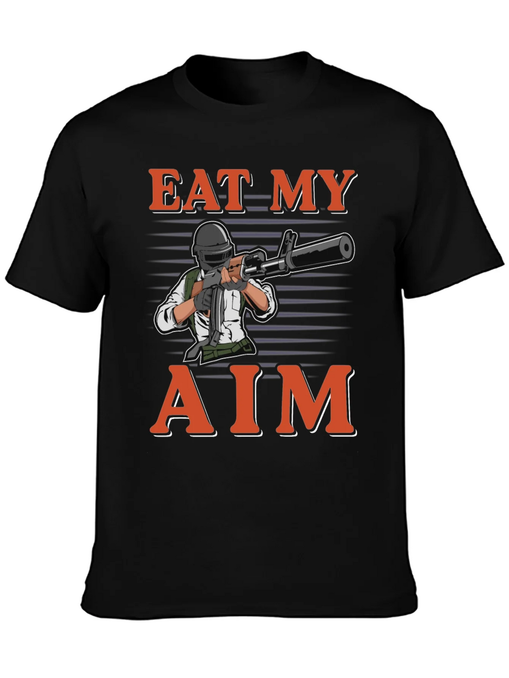 Eat My Aim Gaming T-Shirt - Black Cotton Tee product image 3
