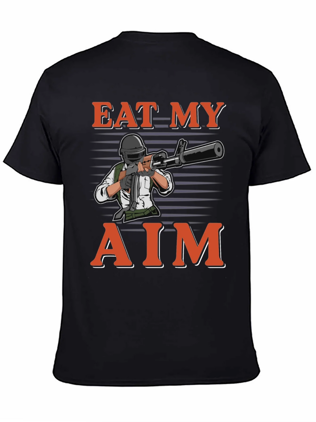 Eat My Aim Gaming T-Shirt - Black Cotton Tee product image 4