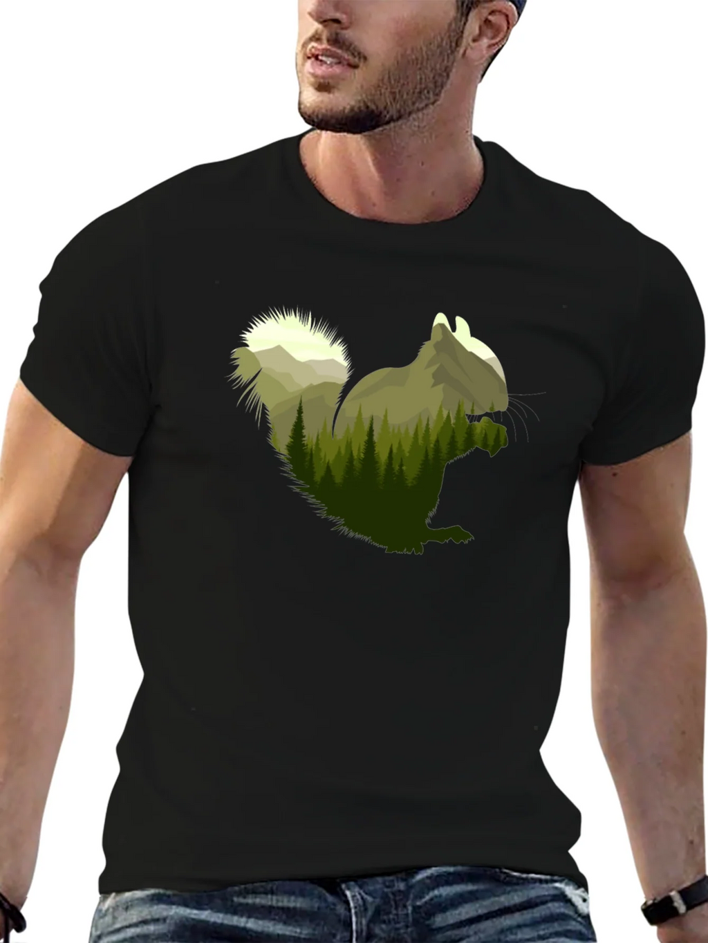 Squirrel Forest Graphic Tee - Nature Lovers Apparel product image 6