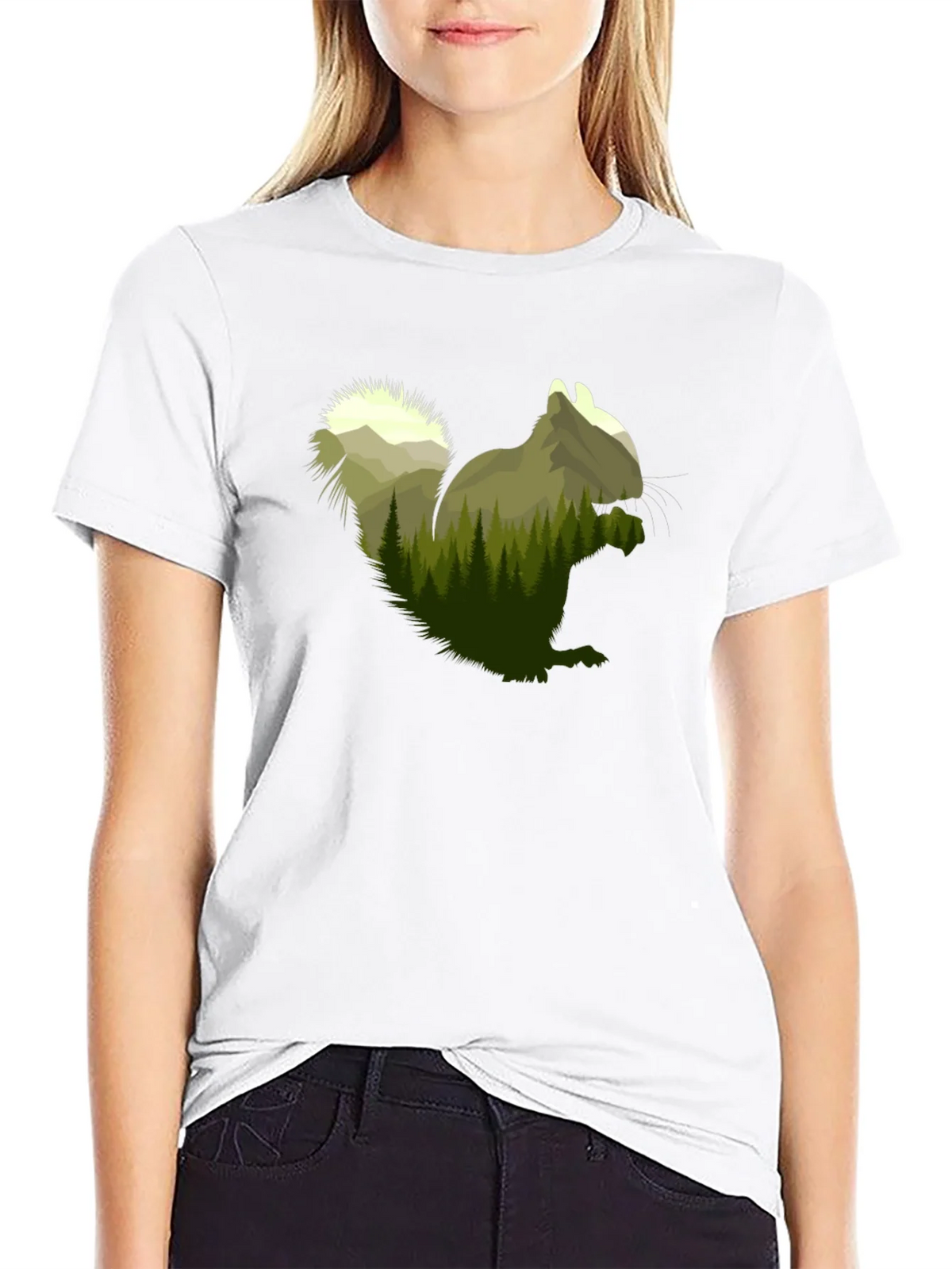 Squirrel Forest Graphic Tee - Nature Lovers Apparel product image 8