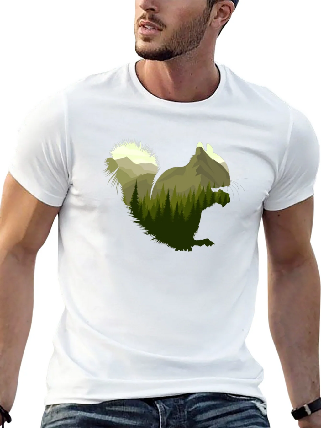 Squirrel Forest Graphic Tee - Nature Lovers Apparel product image 12