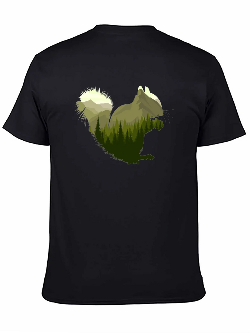 Squirrel Forest Graphic Tee - Nature Lovers Apparel product image 4