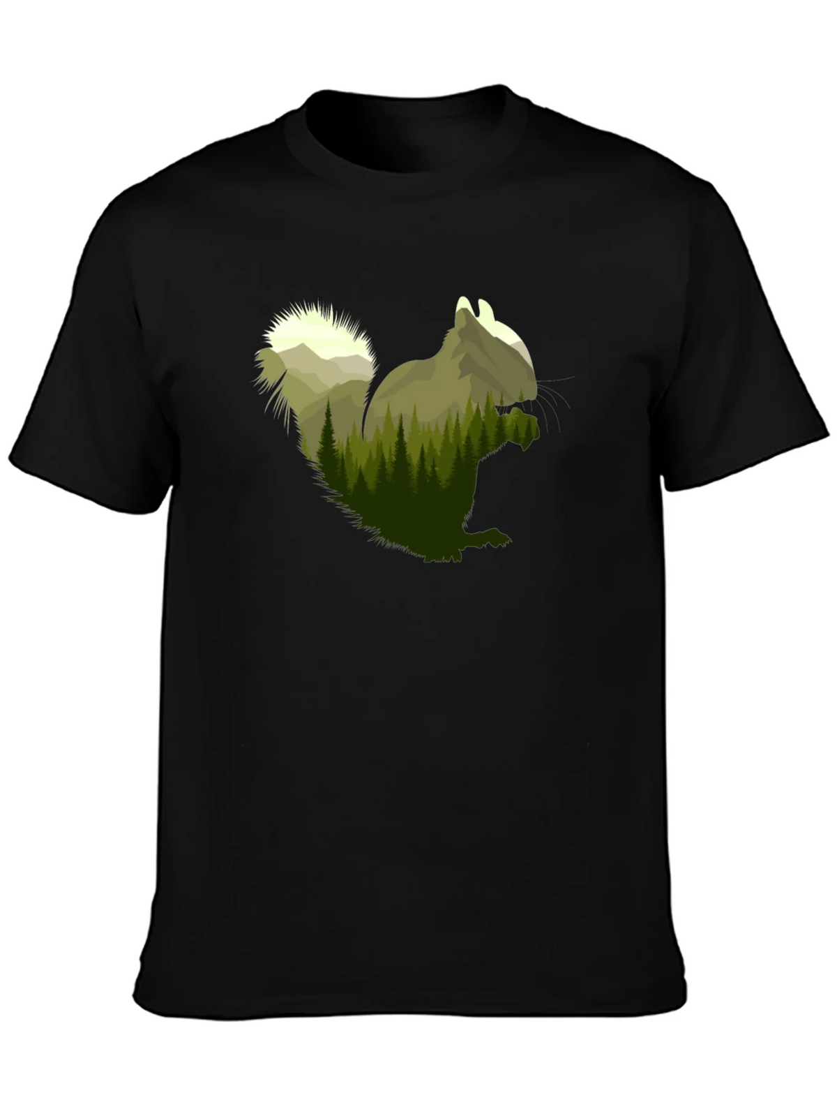Squirrel Forest Graphic Tee - Nature Lovers Apparel product image 3