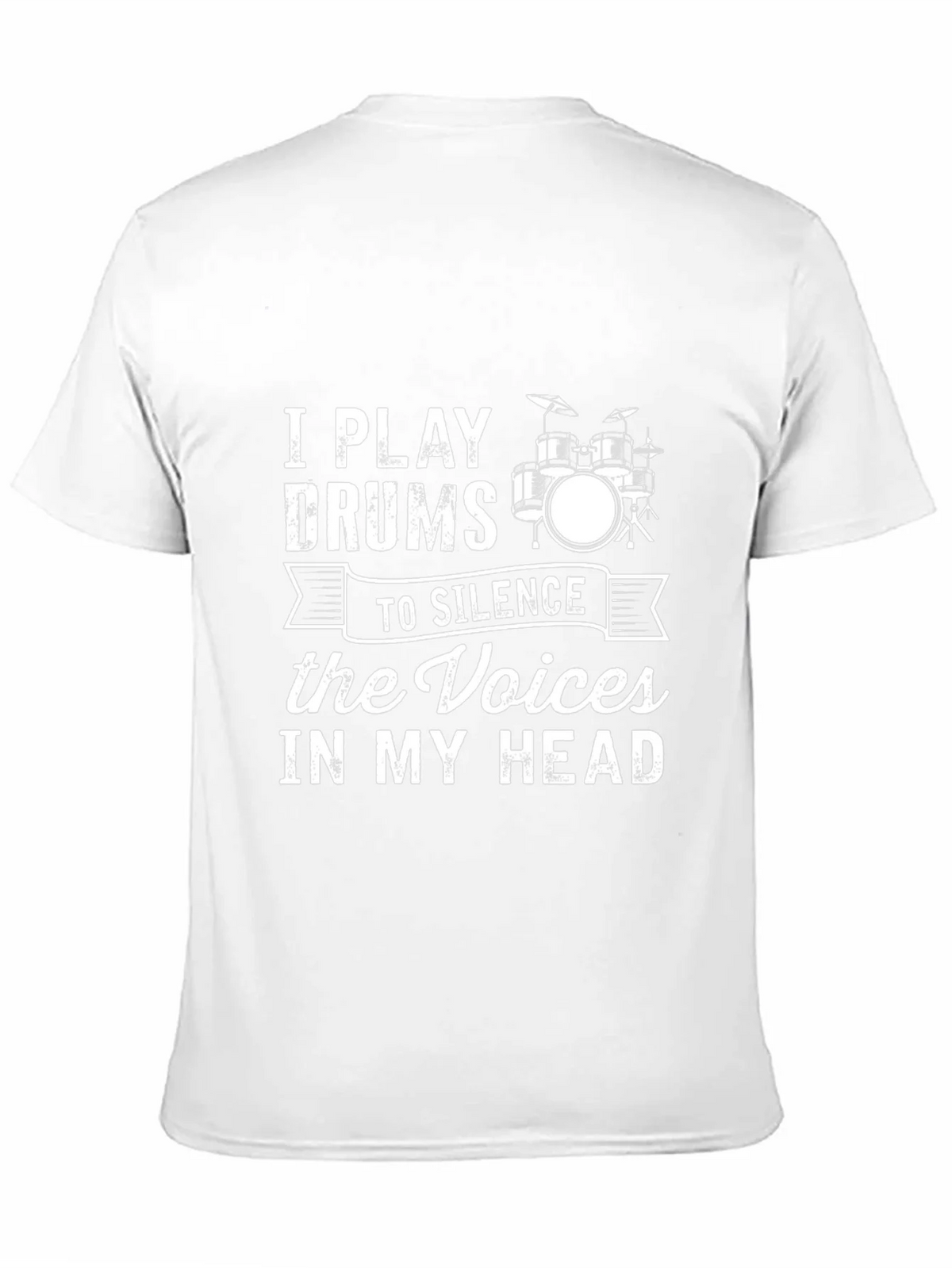 I Play Drums to Silence the Voices Graphic T-Shirt product image 10