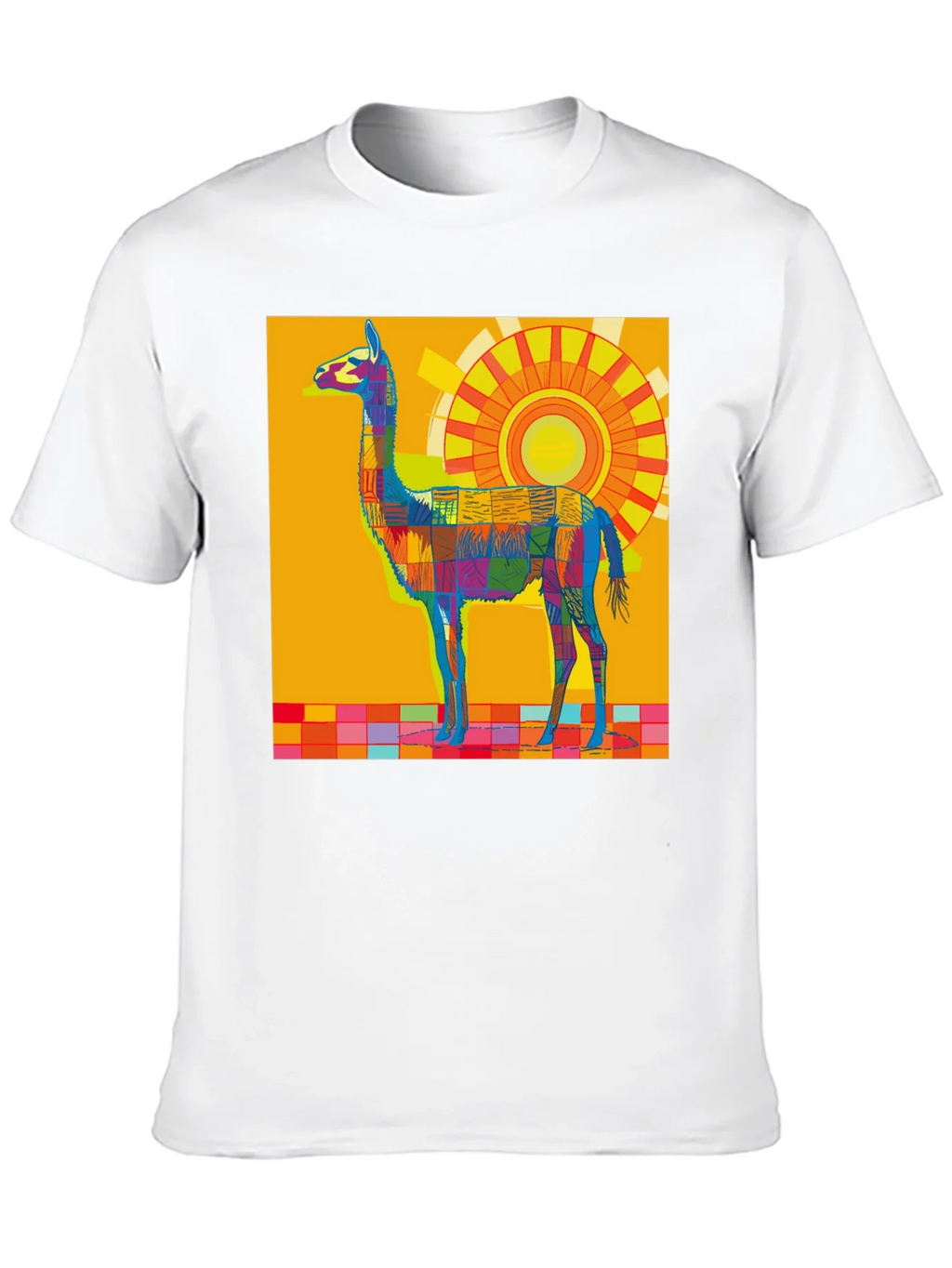 Vibrant Llama Graphic Tee - Bold Artistic Style product image 7