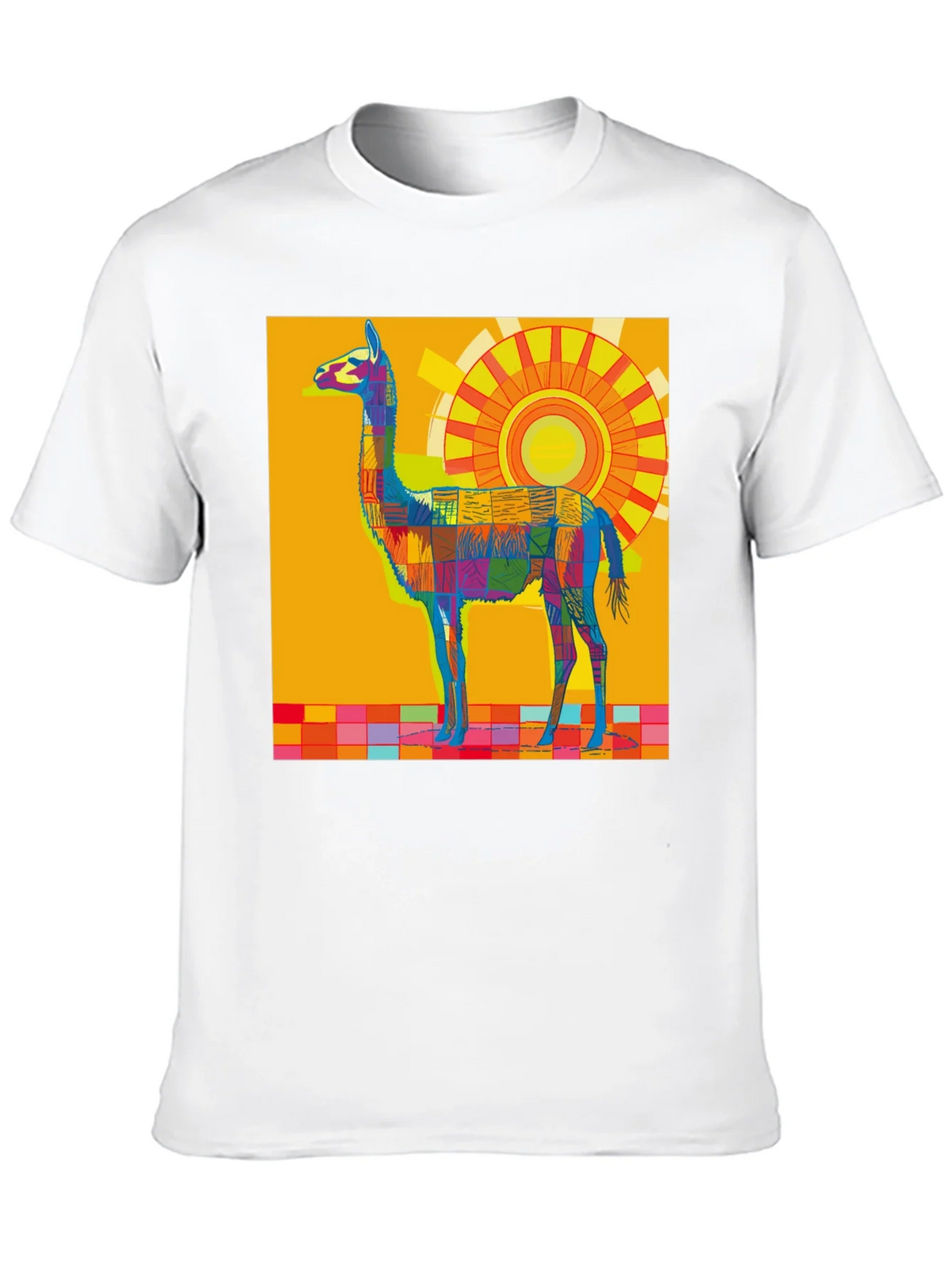 Vibrant Llama Graphic Tee - Bold Artistic Style product image 7