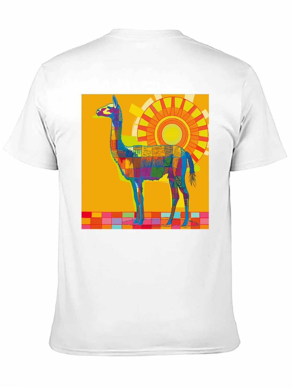 Vibrant Llama Graphic Tee - Bold Artistic Style product image 8