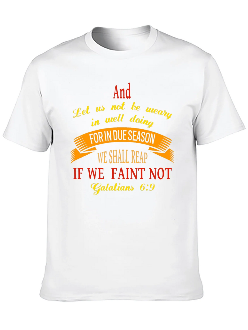 Faith-Based T-Shirt - Galatians 6:9 Scripture Design product image 9