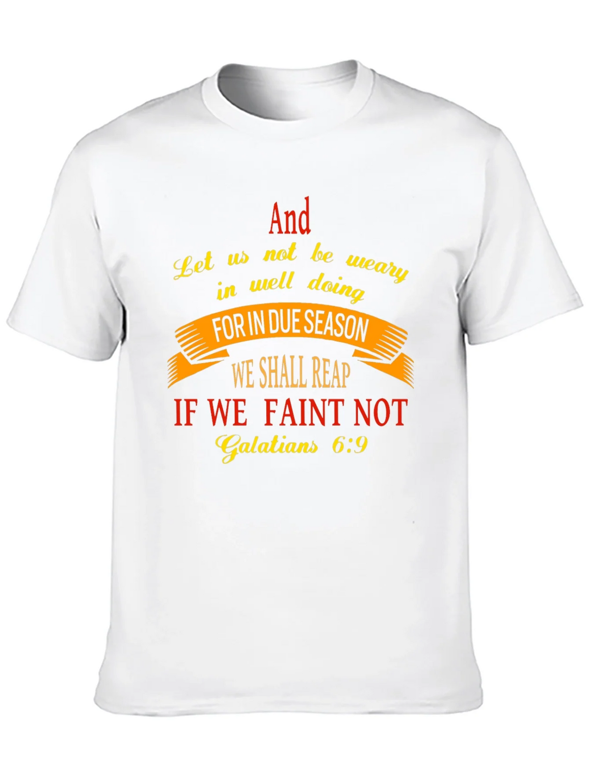 Faith-Based T-Shirt - Galatians 6:9 Scripture Design product image 9
