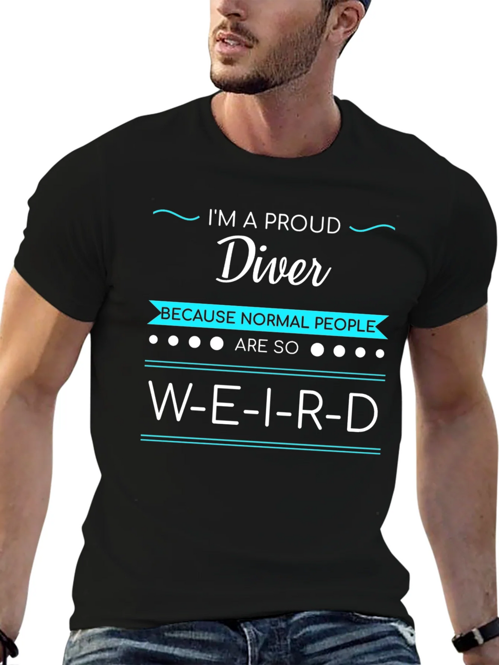 Proud Diver Weird T-Shirt - Funny Diving Apparel product image 2