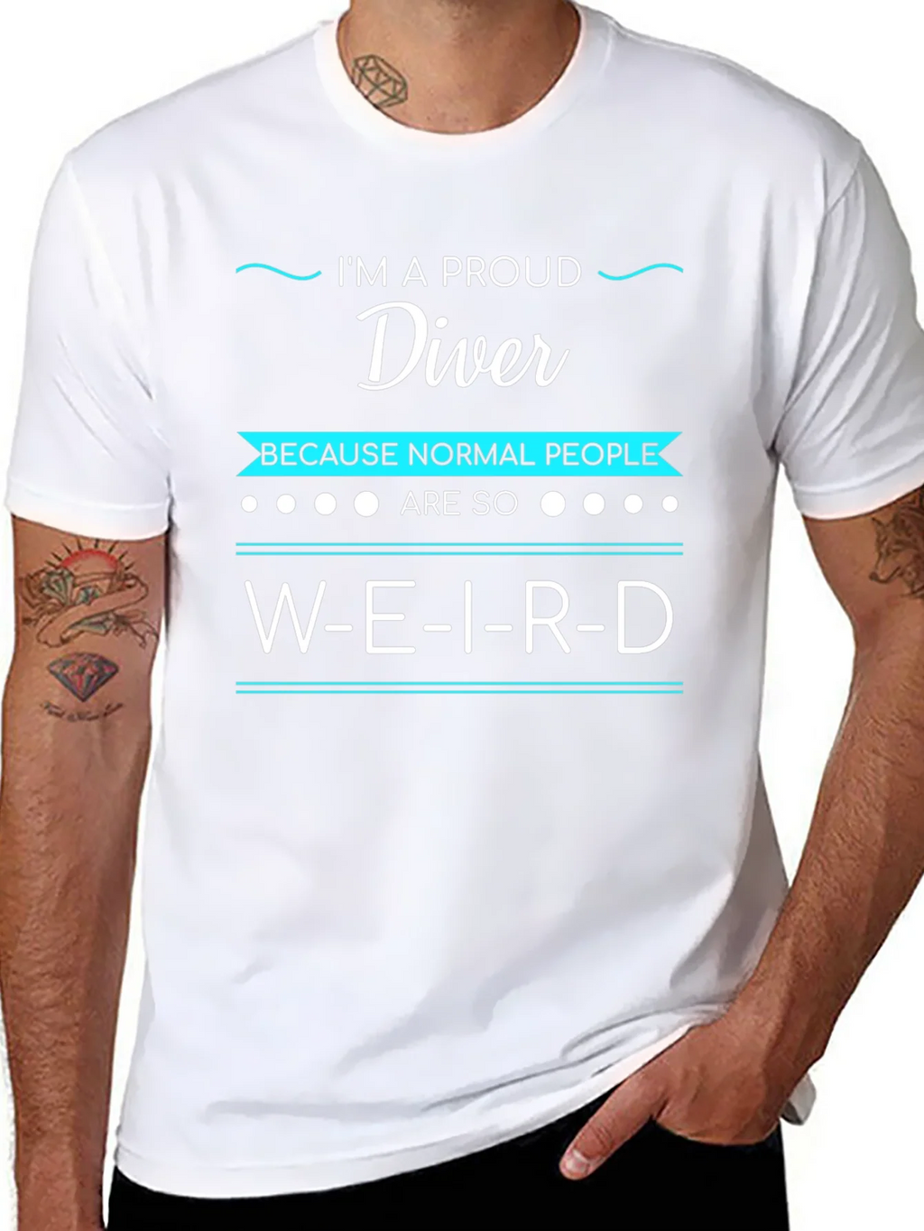 Proud Diver Weird T-Shirt - Funny Diving Apparel product image 3