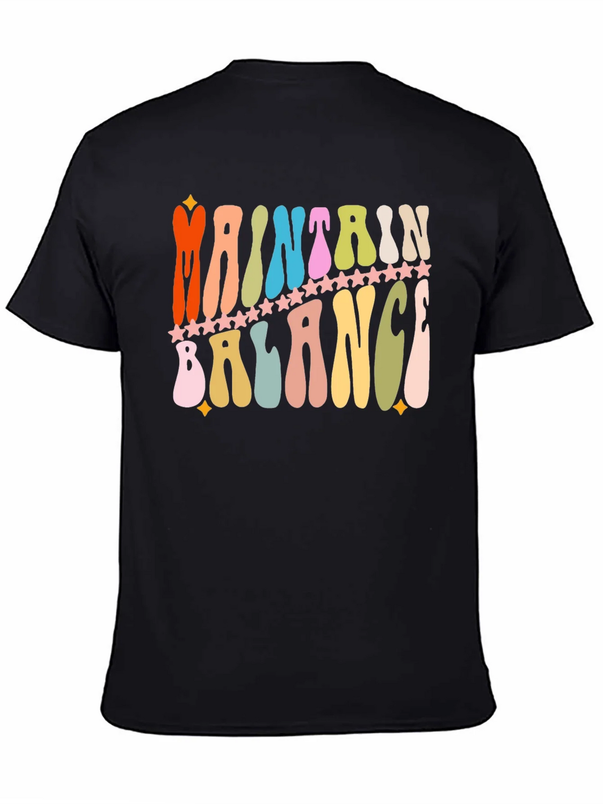 Maintain Balance Retro Graphic T-Shirt product image 4