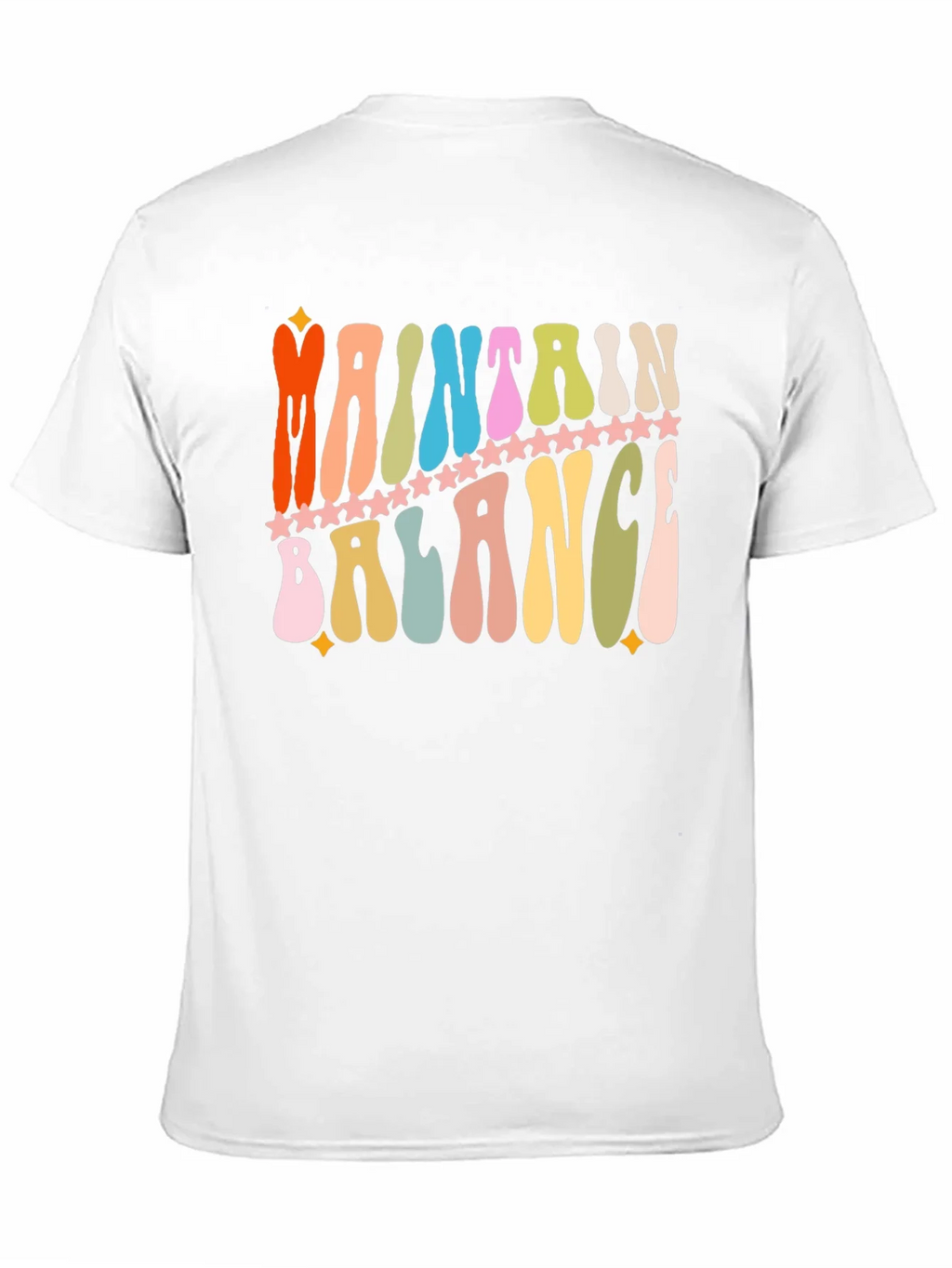 Maintain Balance Retro Graphic T-Shirt product image 10