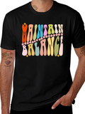 Maintain Balance Retro Graphic T-Shirt product image 1
