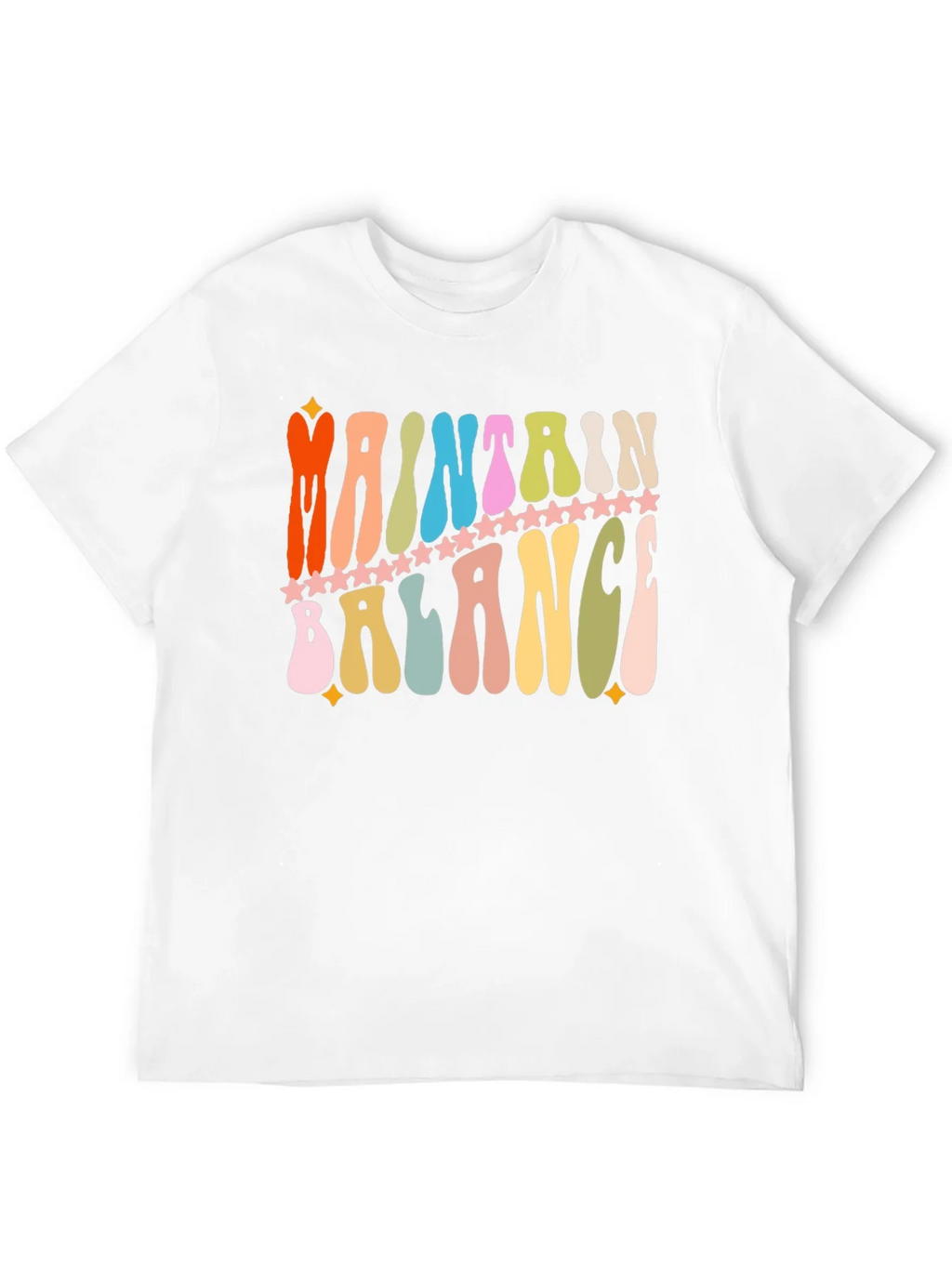 Maintain Balance Retro Graphic T-Shirt product image 11