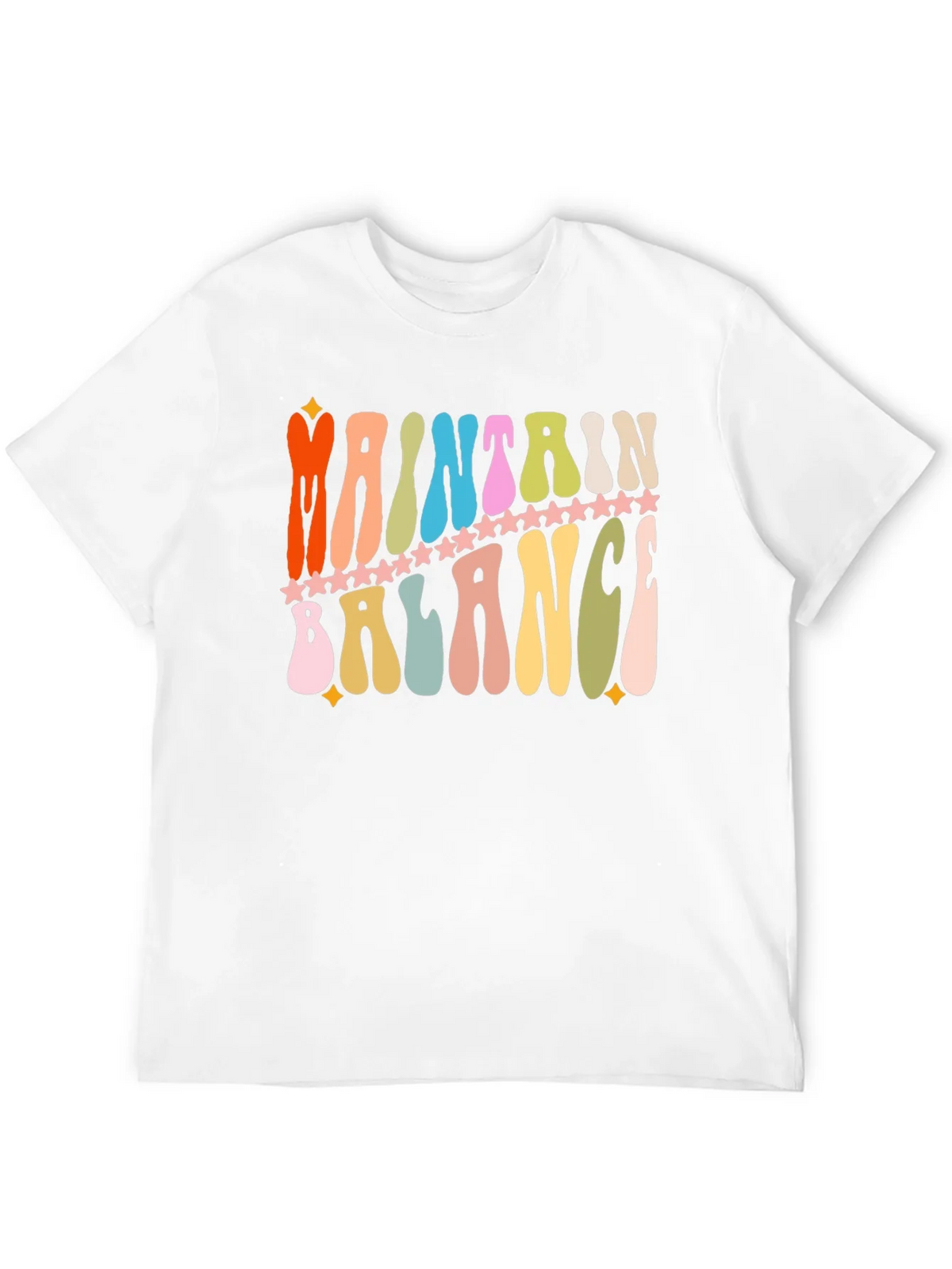 Maintain Balance Retro Graphic T-Shirt product image 11