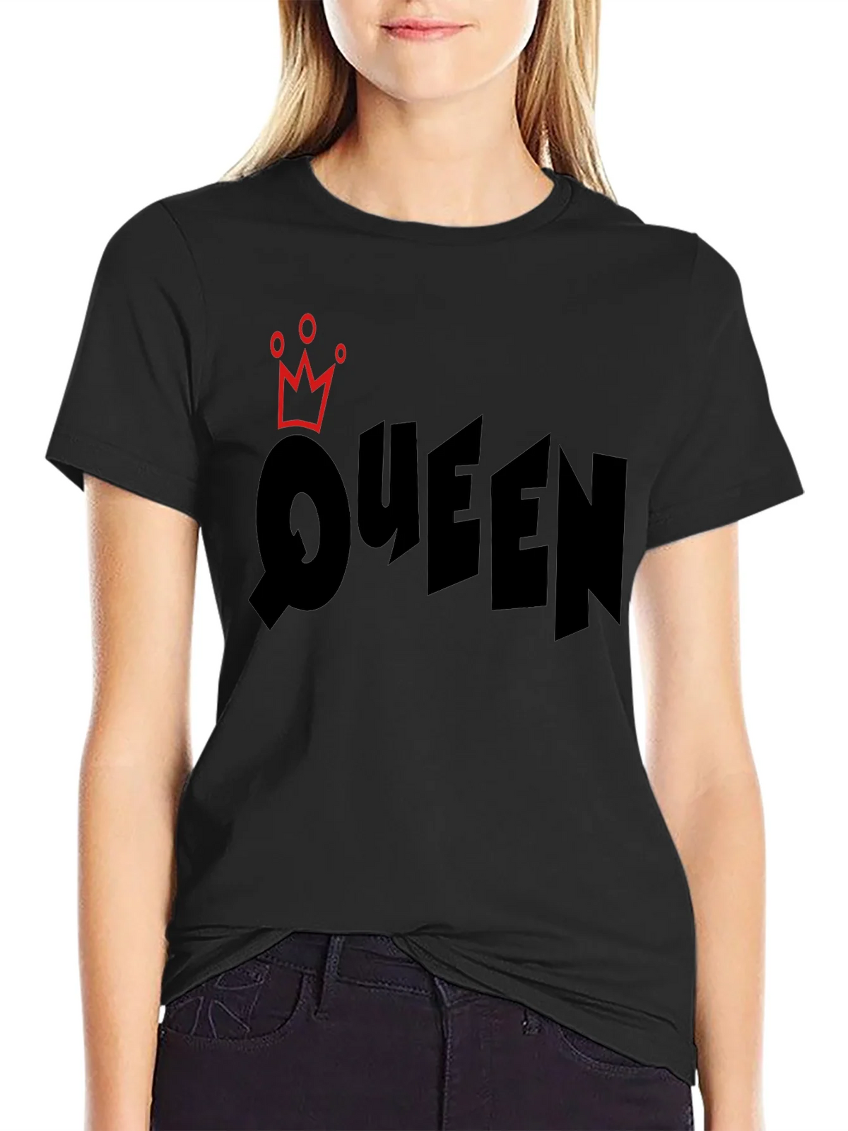 Queen Graphic Black T-Shirt product image 2