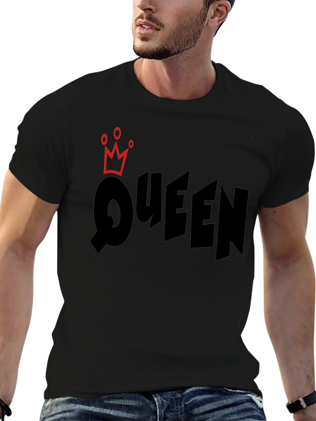 Queen Graphic Black T-Shirt product image 6