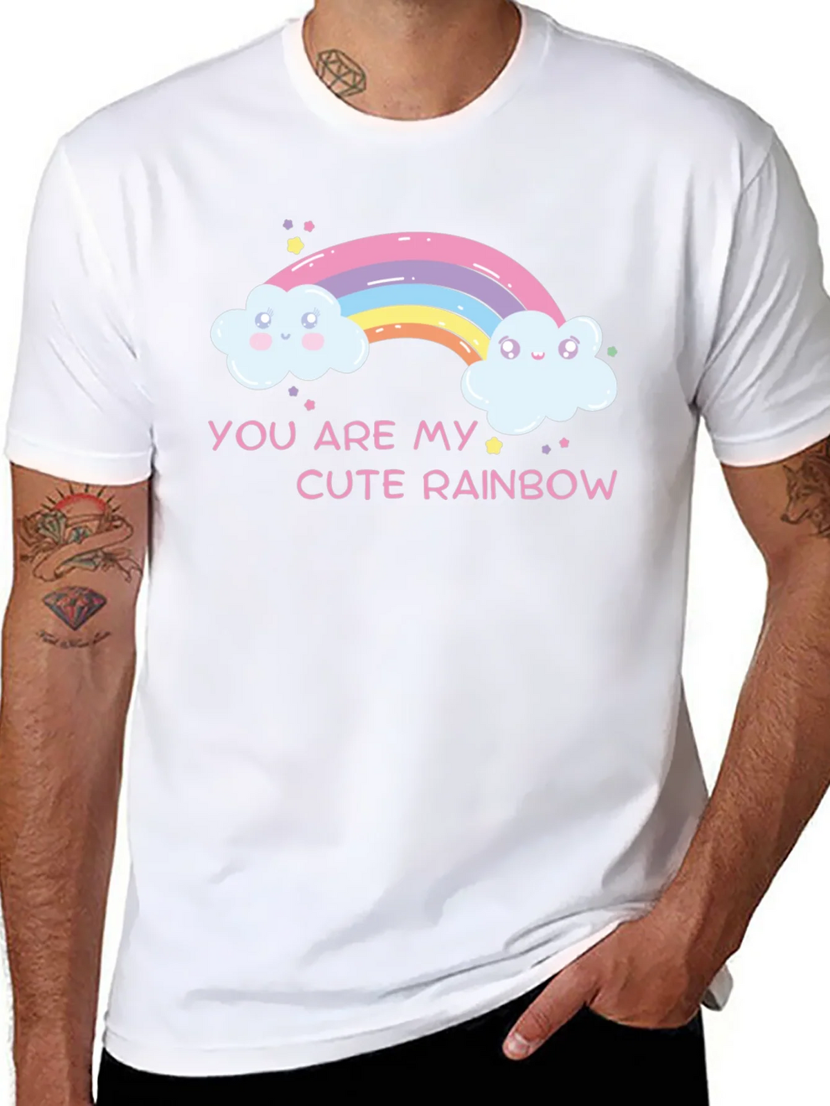Cute Rainbow Graphic Tee - You Are My T-Shirt product image 7