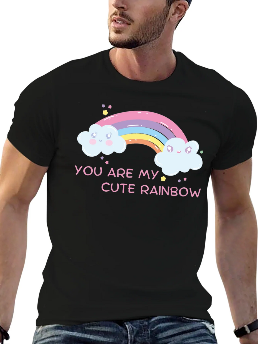 Cute Rainbow Graphic Tee - You Are My T-Shirt product image 6
