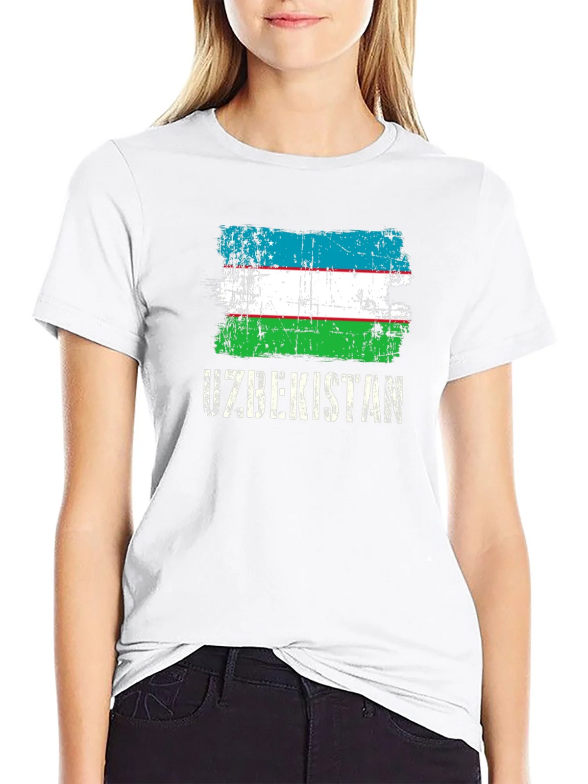 Uzbekistan Flag Graphic T-Shirt product image 8