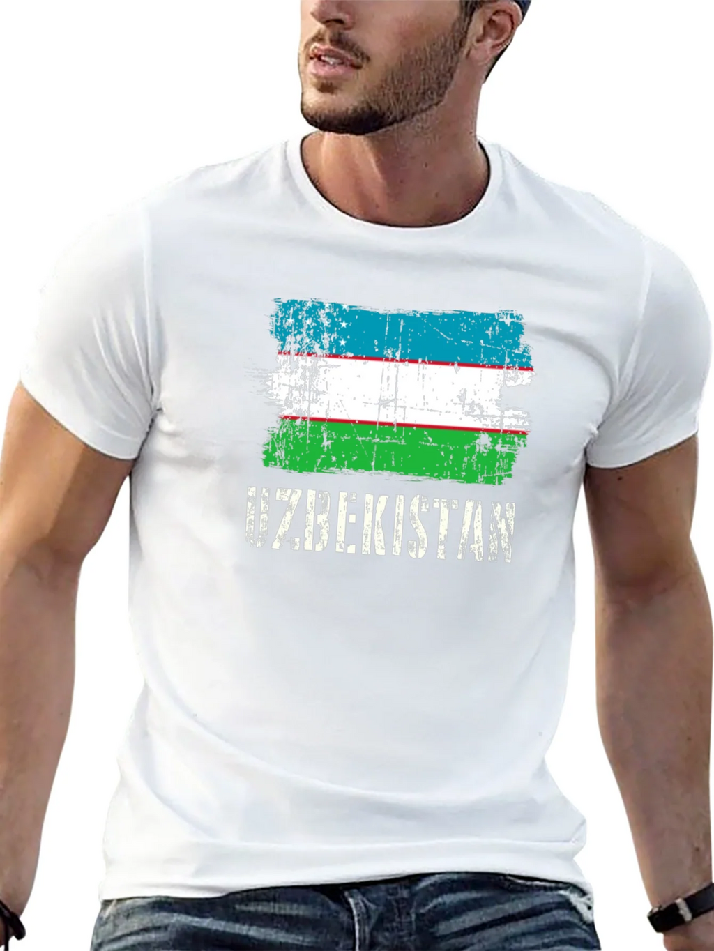 Uzbekistan Flag Graphic T-Shirt product image 12