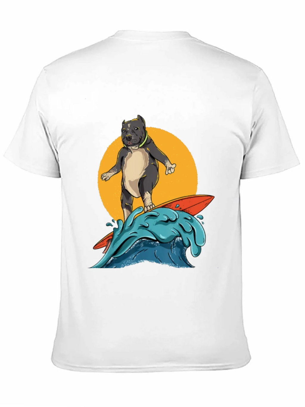 Surfing Pitbull Graphic Tee - Cool Dog Lover Shirt product image 10