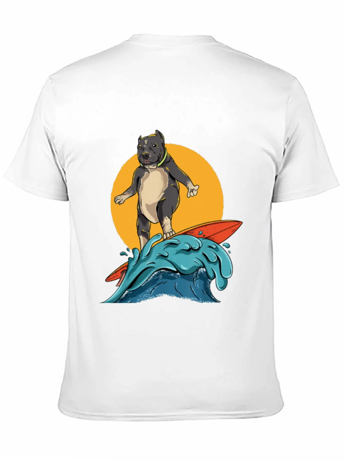 Surfing Pitbull Graphic Tee - Cool Dog Lover Shirt product image 10