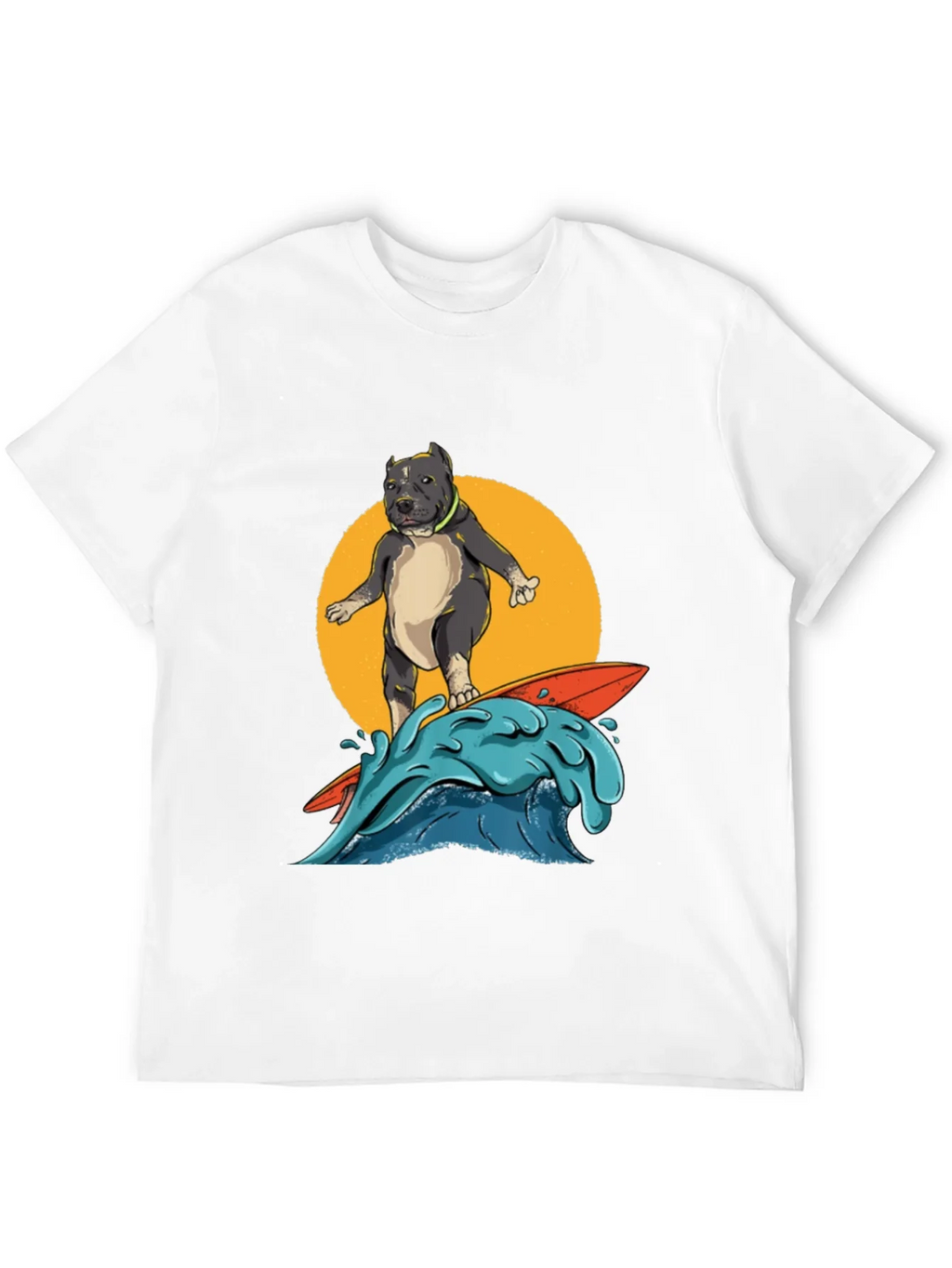 Surfing Pitbull Graphic Tee - Cool Dog Lover Shirt product image 11