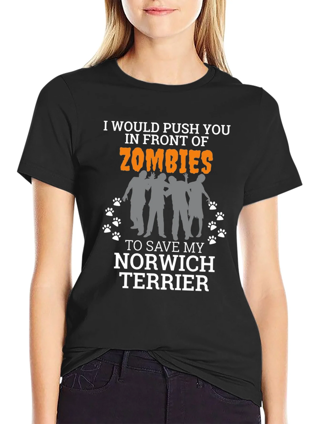 Zombie Norwich Terrier T-Shirt product image 2