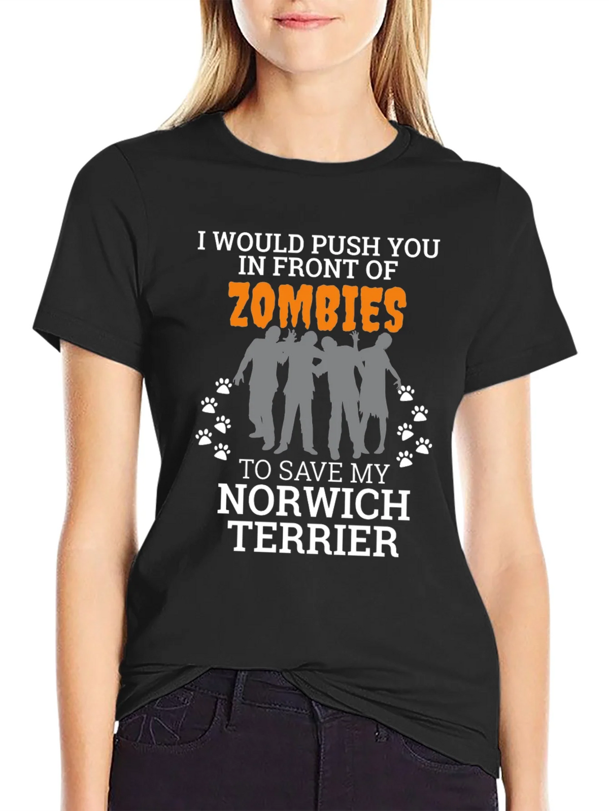 Zombie Norwich Terrier T-Shirt product image 2