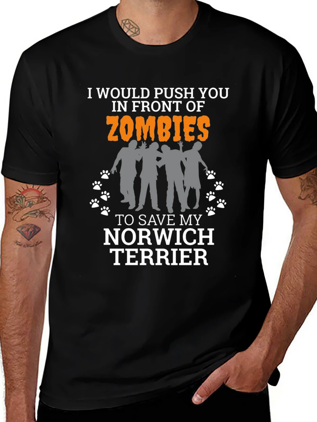 Zombie Norwich Terrier T-Shirt product image 1