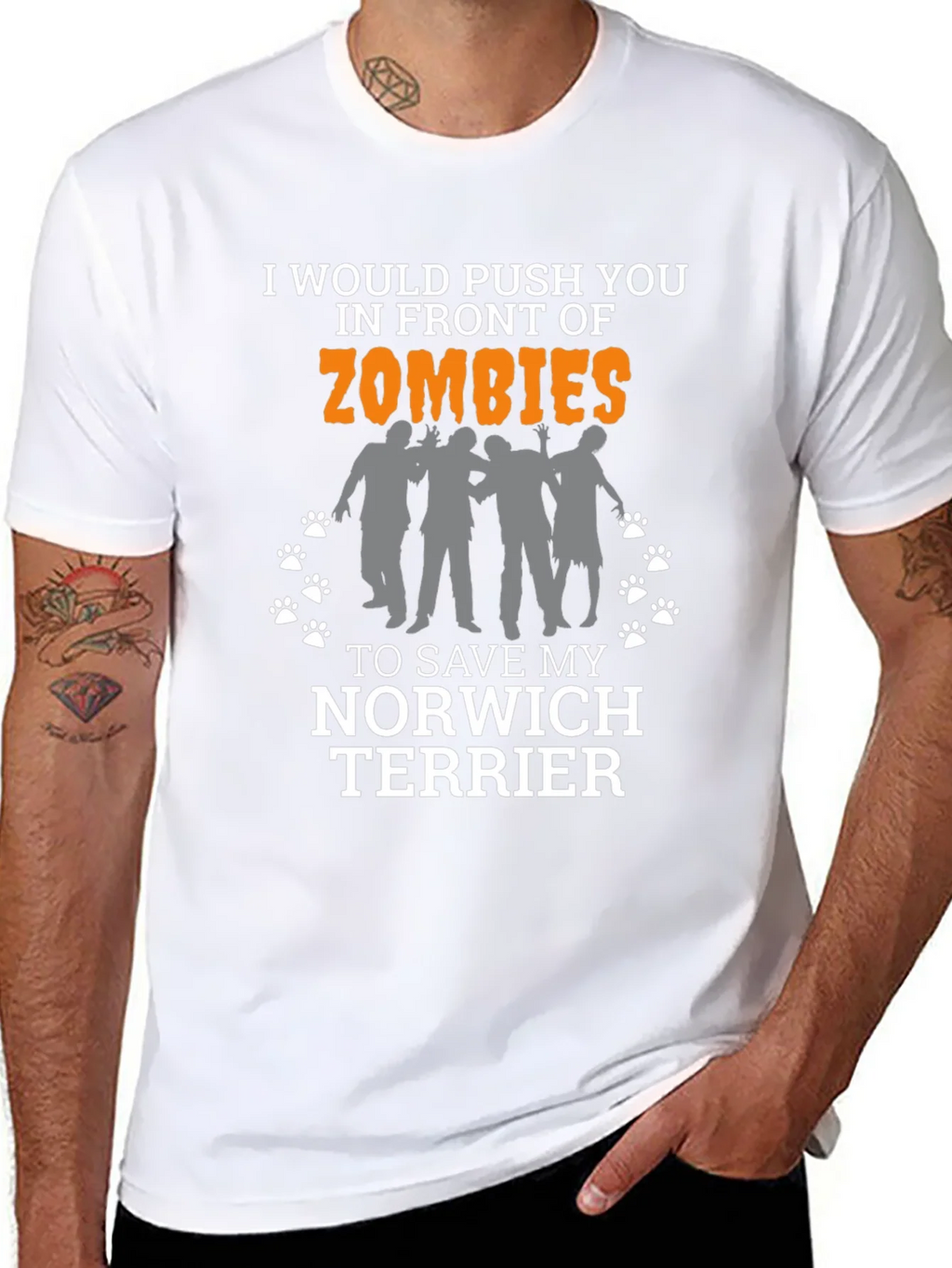 Zombie Norwich Terrier T-Shirt product image 7